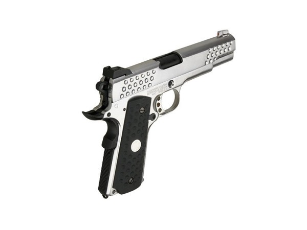 WE Knight Hawk 1911 Full Metal Gas Blowback Pistol WE-71029 (Silver) 