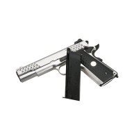 WE Knight Hawk 1911 Full Metal Gas Blowback Pistol WE-71029 (Silver) 