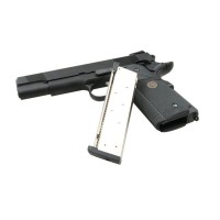 WE 1911 MEU Full Metal Gas Blowback Pistol (Black) 