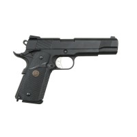 WE 1911 MEU Full Metal Gas Blowback Pistol (Black) 