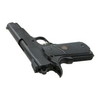WE 1911 MEU Full Metal Gas Blowback Pistol (Black) 