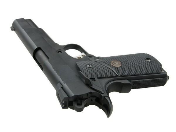 WE 1911 MEU Full Metal Gas Blowback Pistol (Black) 