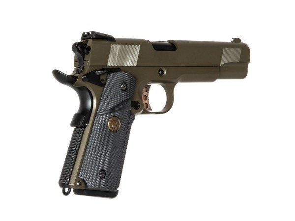 WE M1911 MEU Full Metal Gas Blowback Pistol WE-71026 (OD) 