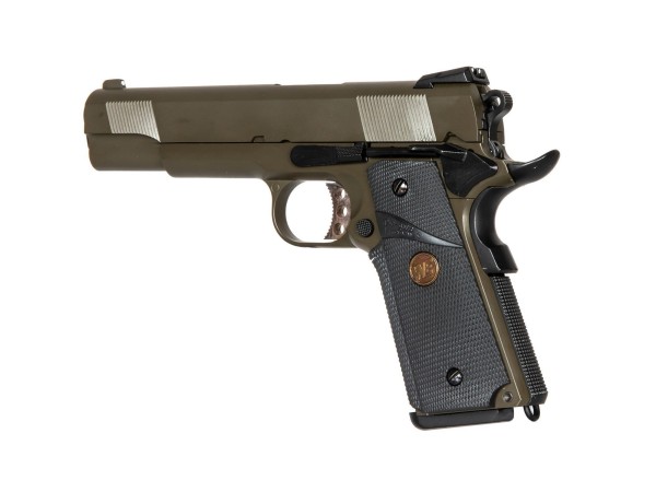 WE M1911 MEU Full Metal Gas Blowback Pistol WE-71026 (OD) 