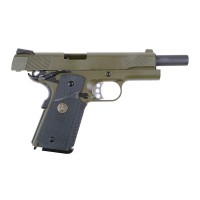 WE M1911 MEU Full Metal Gas Blowback Pistol WE-71026 (OD) 