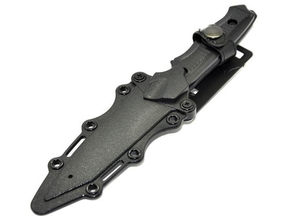 Rubber Knife with Hard Holster (Black)