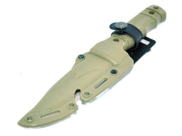 KNV-TD014-TAN Rubber Knife with Hard Holster (Black) (KNV-TD014-TAN)