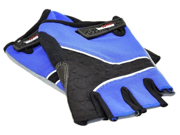 GLOVES-02- BLUE Gloves with Extra Hand and Palm Protection (Breathable Mater (GLOVES-02-BLUE)