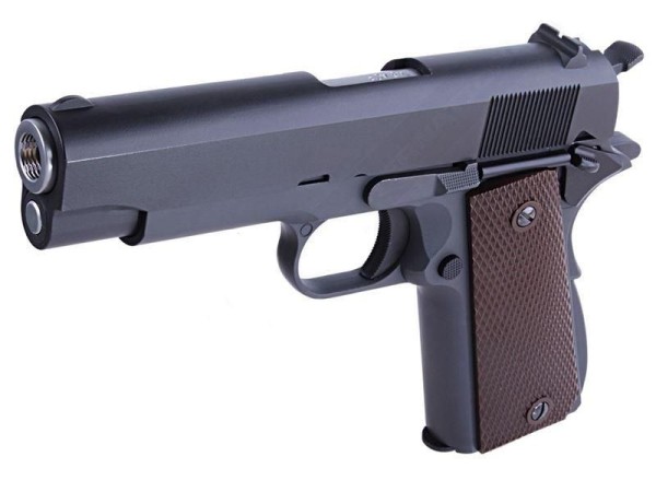 WE - 1911 "Commander" 1943 Full Metal Gas Blowback Pistol (Grey)