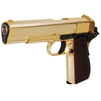 WE 1911A Titanium Gold Gas Blowback Pistol (Gold)