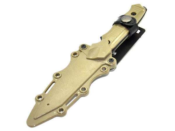 KNV-TD019-TAN Rubber Knife with Hard Holster (Tan) (KNV-TD019-TAN)