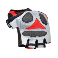 GLOVES-02- REDGloves with Extra Hand and Palm Protection (Breathable Mater (GLOVES-02-RED)