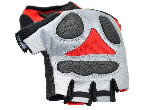 GLOVES-02- REDGloves with Extra Hand and Palm Protection (Breathable Mater (GLOVES-02-RED)