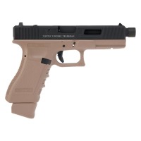 Secutor - Gladius Magna VI - 17 Series Co2 Blowback Pistol (Black and Tan)