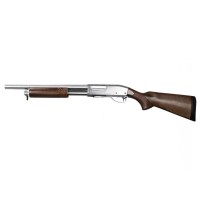 S&T ST870 Police Spring Shotgun Full Metal (Silver Finish) 