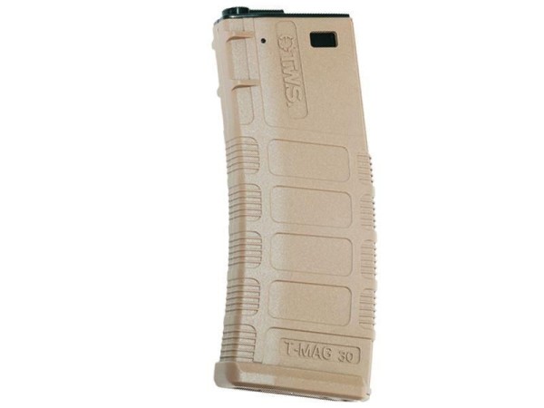 King Arms AEG Magazine TES TMAG for M4/Black Rain Ordnance Series (370 Rounds - Tan - KA-MAG-72-DE)