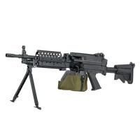S&T MK46 Sports Line AEG with Box Magazine (Black)