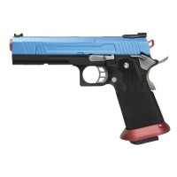 Armorer Works Custom Hi-Capa GBB Pistol AW-HX1005 (Blue & Black) 