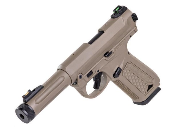 Action Army Ruger MKII AAP01 Gas Blowback Pistol (Tan)