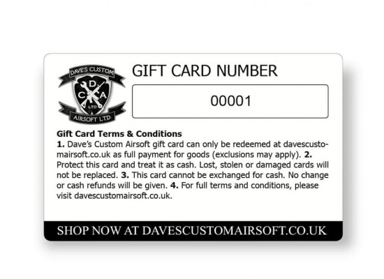 DCA - GIFT CARD (Multiple Value Options) 