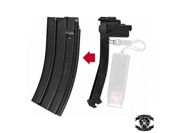 Tokyo Marui HK416C Low Cap Magazine (Plus Battery Compartment - 30 Round - Black)