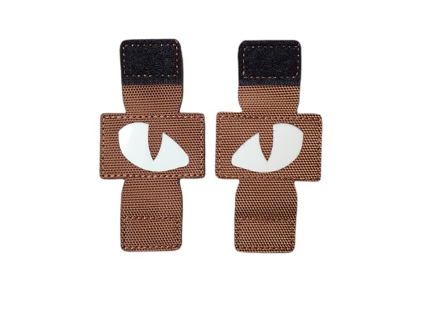 MOLLE Glow In The Dark Eyes (Multicam, Black, Tan, Olive) 