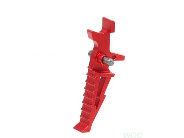 CNC Machined M4 AEG Trigger Lightning Bolt (Black / Red) 