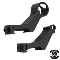 20mm Mounted Tactical Low Weight Off Set Iron Sight Set 