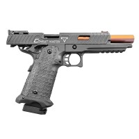 Jag Precision x Taran Tactical Full Metal International Licensed JW3 Combat Master Gas Blowback Pistol (Black & Gold) 