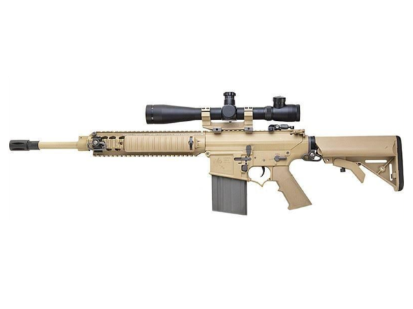 Ares - KNIGHTS SR25 Carbine (locked to semi EFCC) DMR AEG (Tan) (ARES-SR-005E)(400 fps)