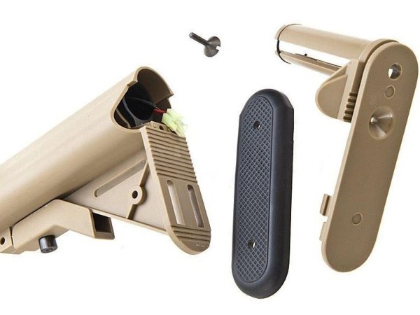 Ares - KNIGHTS SR25 Carbine (locked to semi EFCC) DMR AEG (Tan) (ARES-SR-005E)(400 fps)