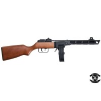 Snow Wolf PPSH-41 EBB AEG (Steel & Real Wood) 