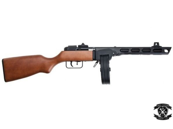 Snow Wolf PPSH-41 EBB AEG (Steel & Real Wood) 