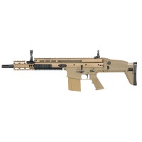 Double Bell SCAR-H AEG with 20mm Rail System (Black / Tan)  Double Bell SCAR-H AEG with 20mm Rail System (Black / Tan)