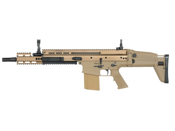 Double Bell SCAR-H AEG with 20mm Rail System (Black / Tan)  Double Bell SCAR-H AEG with 20mm Rail System (Black / Tan)