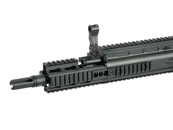 Double Bell SCAR-H AEG with 20mm Rail System (Black / Tan)  Double Bell SCAR-H AEG with 20mm Rail System (Black / Tan)