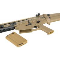 Double Bell SCAR-H AEG with 20mm Rail System (Black / Tan)  Double Bell SCAR-H AEG with 20mm Rail System (Black / Tan)