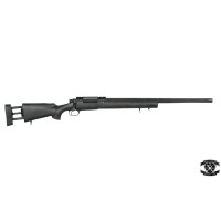 CYMA CM.702A-U Fluted Barrel Spring Sniper Rifle Upgraded 500fps (Black) 