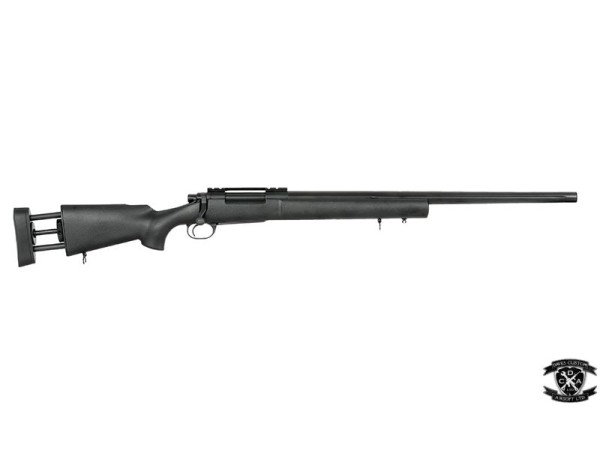CYMA CM.702A-U Fluted Barrel Spring Sniper Rifle Upgraded 500fps (Black) 