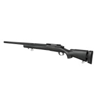 CYMA CM.702A-U Fluted Barrel Spring Sniper Rifle Upgraded 500fps (Black) 