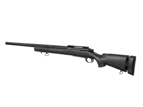 CYMA CM.702A-U Fluted Barrel Spring Sniper Rifle Upgraded 500fps (Black) 