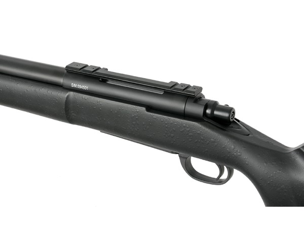 CYMA CM.702A-U Fluted Barrel Spring Sniper Rifle Upgraded 500fps (Black) 