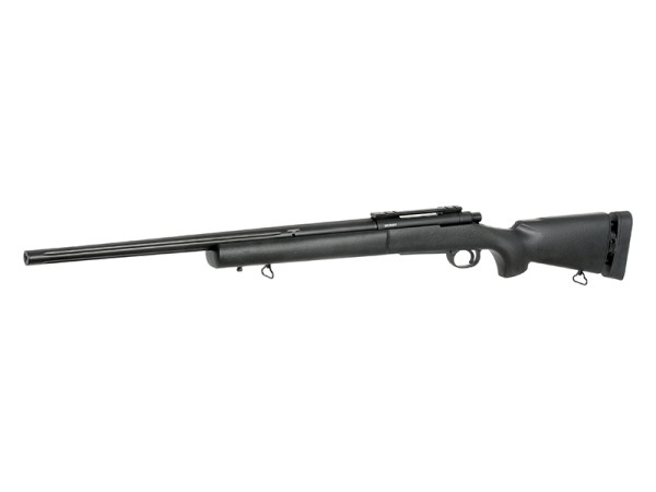 CYMA CM.702A-U Fluted Barrel Spring Sniper Rifle Upgraded 500fps (Black) 