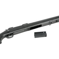 CYMA CM.702A-U Fluted Barrel Spring Sniper Rifle Upgraded 500fps (Black) 