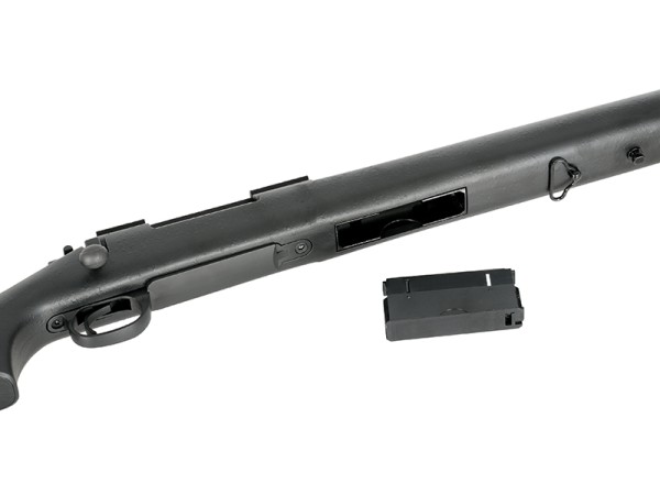 CYMA CM.702A-U Fluted Barrel Spring Sniper Rifle Upgraded 500fps (Black) 