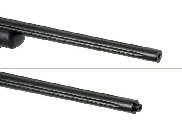 CYMA CM.702A-U Fluted Barrel Spring Sniper Rifle Upgraded 500fps (Black) 