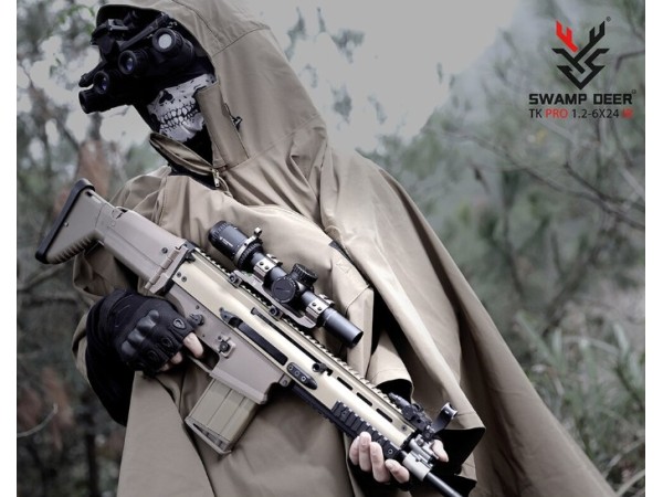 SWAMP DEER 1.2-6x24IR TOMAHAWK Rifle Scope (Black) 
