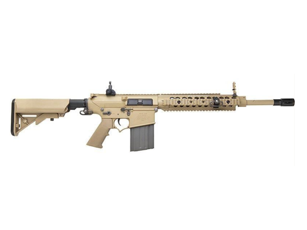 Ares - KNIGHTS SR25 Carbine (locked to semi EFCC) DMR AEG (Tan) (ARES-SR-005E)(400 fps)
