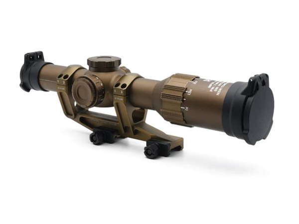 Evolution Gear LPVO FFP TANGO-6T Style 1-6x24 MilSpec Markings (Black / Burnt Bronze) 