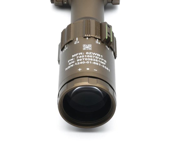 Evolution Gear LPVO FFP TANGO-6T Style 1-6x24 MilSpec Markings (Black / Burnt Bronze) 